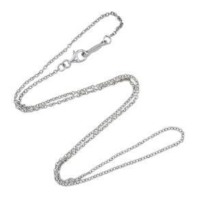Estate Sterling Silver 925 1.7mm Cable Link Chain Necklace 18"